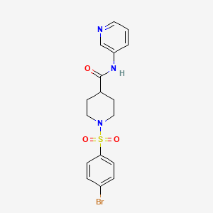 1-[(4-bromophenyl)sulfonyl]-N-3-pyridinyl-4-piperidinecarboxamide