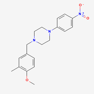 1-(4-methoxy-3-methylbenzyl)-4-(4-nitrophenyl)piperazine