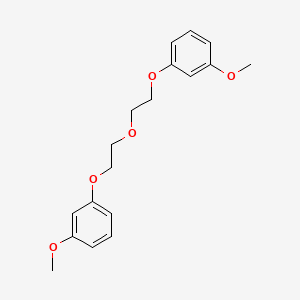 molecular formula C18H22O5 B5024738 1,1'-[oxybis(2,1-ethanediyloxy)]bis(3-methoxybenzene) 