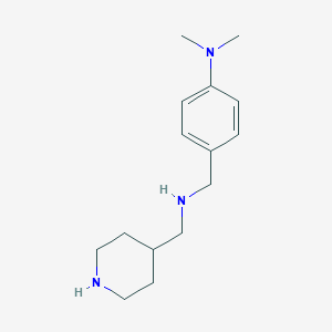 molecular formula C15H25N3 B502480 N-[4-(dimethylamino)benzyl]-N-(4-piperidinylmethyl)amine 