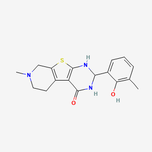 molecular formula C17H19N3O2S B5024809 2-(2-hydroxy-3-methylphenyl)-7-methyl-2,3,5,6,7,8-hexahydropyrido[4',3':4,5]thieno[2,3-d]pyrimidin-4(1H)-one 