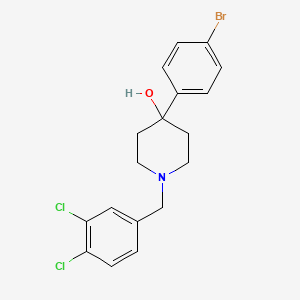 molecular formula C18H18BrCl2NO B5024848 4-(4-bromophenyl)-1-(3,4-dichlorobenzyl)-4-piperidinol 