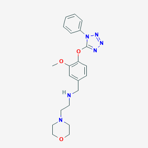 N-{3-methoxy-4-[(1-phenyl-1H-tetrazol-5-yl)oxy]benzyl}-2-(morpholin-4-yl)ethanamine
