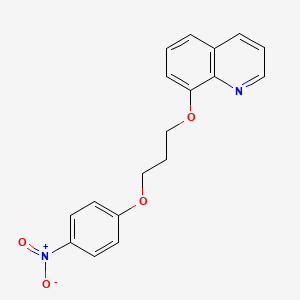 molecular formula C18H16N2O4 B5024911 8-[3-(4-nitrophenoxy)propoxy]quinoline 