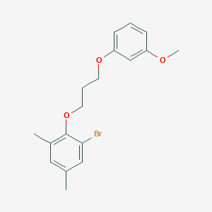 1-bromo-2-[3-(3-methoxyphenoxy)propoxy]-3,5-dimethylbenzene