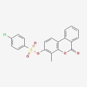 molecular formula C20H13ClO5S B5024923 4-methyl-6-oxo-6H-benzo[c]chromen-3-yl 4-chlorobenzenesulfonate 