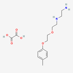 molecular formula C15H24N2O6 B5024969 N-{2-[2-(4-methylphenoxy)ethoxy]ethyl}-1,2-ethanediamine oxalate 