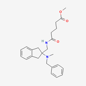 methyl 5-[({2-[benzyl(methyl)amino]-2,3-dihydro-1H-inden-2-yl}methyl)amino]-5-oxopentanoate