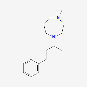 molecular formula C16H26N2 B5025010 1-methyl-4-(1-methyl-3-phenylpropyl)-1,4-diazepane 