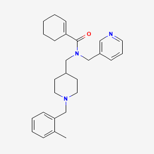 N-{[1-(2-methylbenzyl)-4-piperidinyl]methyl}-N-(3-pyridinylmethyl)-1-cyclohexene-1-carboxamide