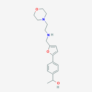 1-{4-[5-({[2-(Morpholin-4-yl)ethyl]amino}methyl)furan-2-yl]phenyl}ethanol