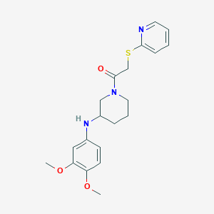 molecular formula C20H25N3O3S B5025042 N-(3,4-dimethoxyphenyl)-1-[(2-pyridinylthio)acetyl]-3-piperidinamine 