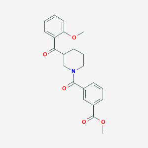 methyl 3-{[3-(2-methoxybenzoyl)-1-piperidinyl]carbonyl}benzoate