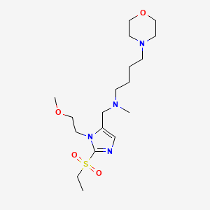 N-{[2-(ethylsulfonyl)-1-(2-methoxyethyl)-1H-imidazol-5-yl]methyl}-N-methyl-4-(4-morpholinyl)-1-butanamine