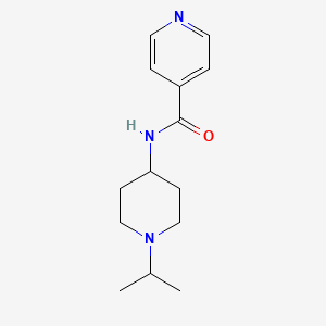 molecular formula C14H21N3O B5025097 N-(1-isopropyl-4-piperidinyl)isonicotinamide 