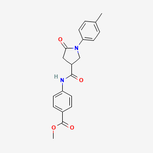 methyl 4-({[1-(4-methylphenyl)-5-oxo-3-pyrrolidinyl]carbonyl}amino)benzoate