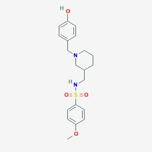 N-{[1-(4-hydroxybenzyl)-3-piperidinyl]methyl}-4-methoxybenzenesulfonamide