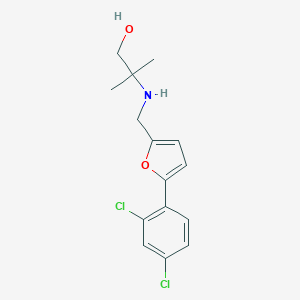 2-({[5-(2,4-Dichlorophenyl)furan-2-yl]methyl}amino)-2-methylpropan-1-ol