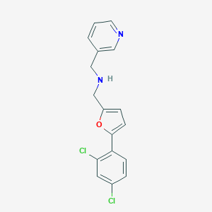 molecular formula C17H14Cl2N2O B502515 1-[5-(2,4-dichlorophenyl)furan-2-yl]-N-(pyridin-3-ylmethyl)methanamine 