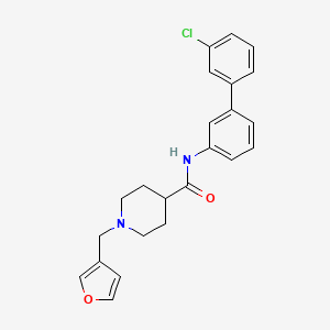 molecular formula C23H23ClN2O2 B5025165 N-(3'-chloro-3-biphenylyl)-1-(3-furylmethyl)-4-piperidinecarboxamide 