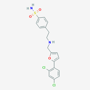 4-[2-({[5-(2,4-Dichlorophenyl)-2-furyl]methyl}amino)ethyl]benzenesulfonamide