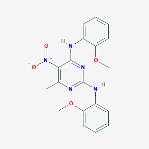 N,N'-bis(2-methoxyphenyl)-6-methyl-5-nitro-2,4-pyrimidinediamine