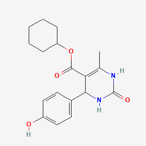 cyclohexyl 4-(4-hydroxyphenyl)-6-methyl-2-oxo-1,2,3,4-tetrahydro-5-pyrimidinecarboxylate