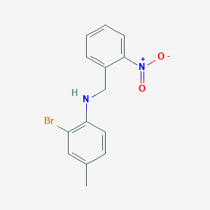 molecular formula C14H13BrN2O2 B5025198 (2-bromo-4-methylphenyl)(2-nitrobenzyl)amine 