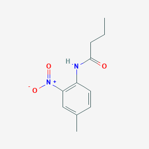 molecular formula C11H14N2O3 B5025219 N-(4-methyl-2-nitrophenyl)butanamide 