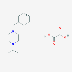 molecular formula C17H30N2O4 B5025235 1-sec-butyl-4-(3-cyclohexen-1-ylmethyl)piperazine oxalate 