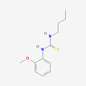 molecular formula C12H18N2OS B5025267 N-butyl-N'-(2-methoxyphenyl)thiourea 