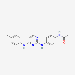 N-[4-({4-methyl-6-[(4-methylphenyl)amino]-2-pyrimidinyl}amino)phenyl]acetamide