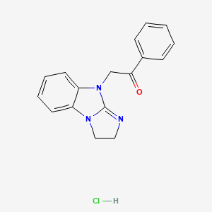 2-(2,3-dihydro-9H-imidazo[1,2-a]benzimidazol-9-yl)-1-phenylethanone hydrochloride