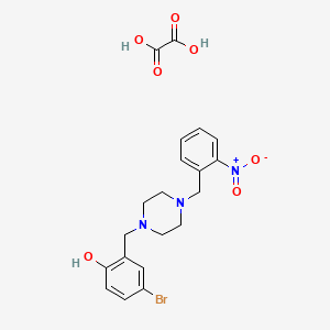 4-bromo-2-{[4-(2-nitrobenzyl)-1-piperazinyl]methyl}phenol ethanedioate (salt)