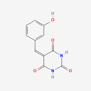 molecular formula C11H8N2O4 B5025306 5-(3-hydroxybenzylidene)-2,4,6(1H,3H,5H)-pyrimidinetrione CAS No. 56504-49-5