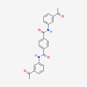 molecular formula C24H20N2O4 B5025313 N,N'-bis(3-acetylphenyl)terephthalamide 