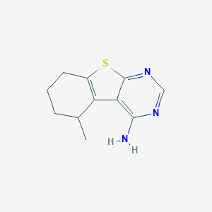 molecular formula C11H13N3S B502536 5-Methyl-5,6,7,8-tetrahydro[1]benzothieno[2,3-d]pyrimidin-4-amine CAS No. 944770-29-0