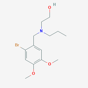 2-[(2-bromo-4,5-dimethoxybenzyl)(propyl)amino]ethanol