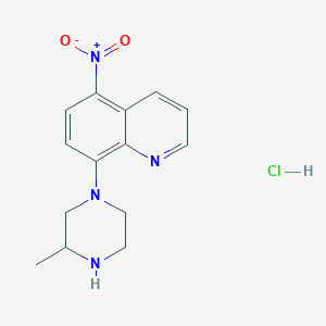 8-(3-methyl-1-piperazinyl)-5-nitroquinoline hydrochloride