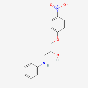 molecular formula C15H16N2O4 B5025424 1-anilino-3-(4-nitrophenoxy)-2-propanol 