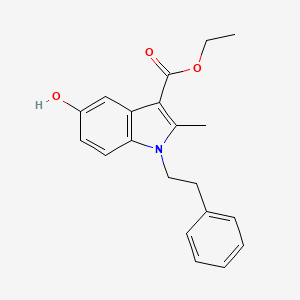 molecular formula C20H21NO3 B5025466 ethyl 5-hydroxy-2-methyl-1-(2-phenylethyl)-1H-indole-3-carboxylate 