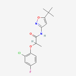 N-(5-tert-butyl-3-isoxazolyl)-2-(2-chloro-4-fluorophenoxy)propanamide