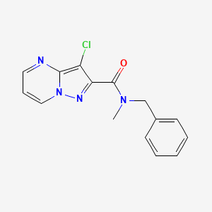 N-benzyl-3-chloro-N-methylpyrazolo[1,5-a]pyrimidine-2-carboxamide