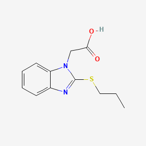 molecular formula C12H14N2O2S B5025508 [2-(propylthio)-1H-benzimidazol-1-yl]acetic acid 