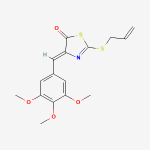 2-(allylthio)-4-(3,4,5-trimethoxybenzylidene)-1,3-thiazol-5(4H)-one