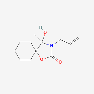 molecular formula C12H19NO3 B5025541 3-allyl-4-hydroxy-4-methyl-1-oxa-3-azaspiro[4.5]decan-2-one 