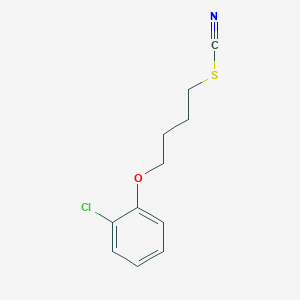 molecular formula C11H12ClNOS B5025566 4-(2-chlorophenoxy)butyl thiocyanate 