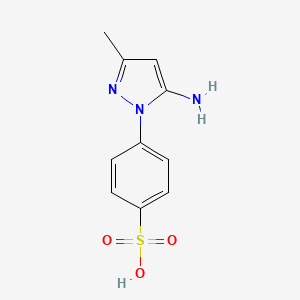 molecular formula C10H11N3O3S B5025597 4-(5-amino-3-methyl-1H-pyrazol-1-yl)benzenesulfonic acid 