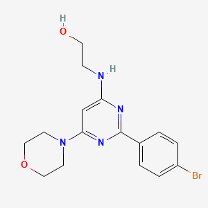 2-{[2-(4-bromophenyl)-6-(4-morpholinyl)-4-pyrimidinyl]amino}ethanol