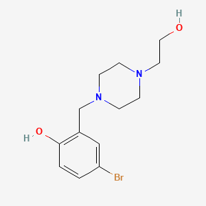 4-bromo-2-{[4-(2-hydroxyethyl)-1-piperazinyl]methyl}phenol